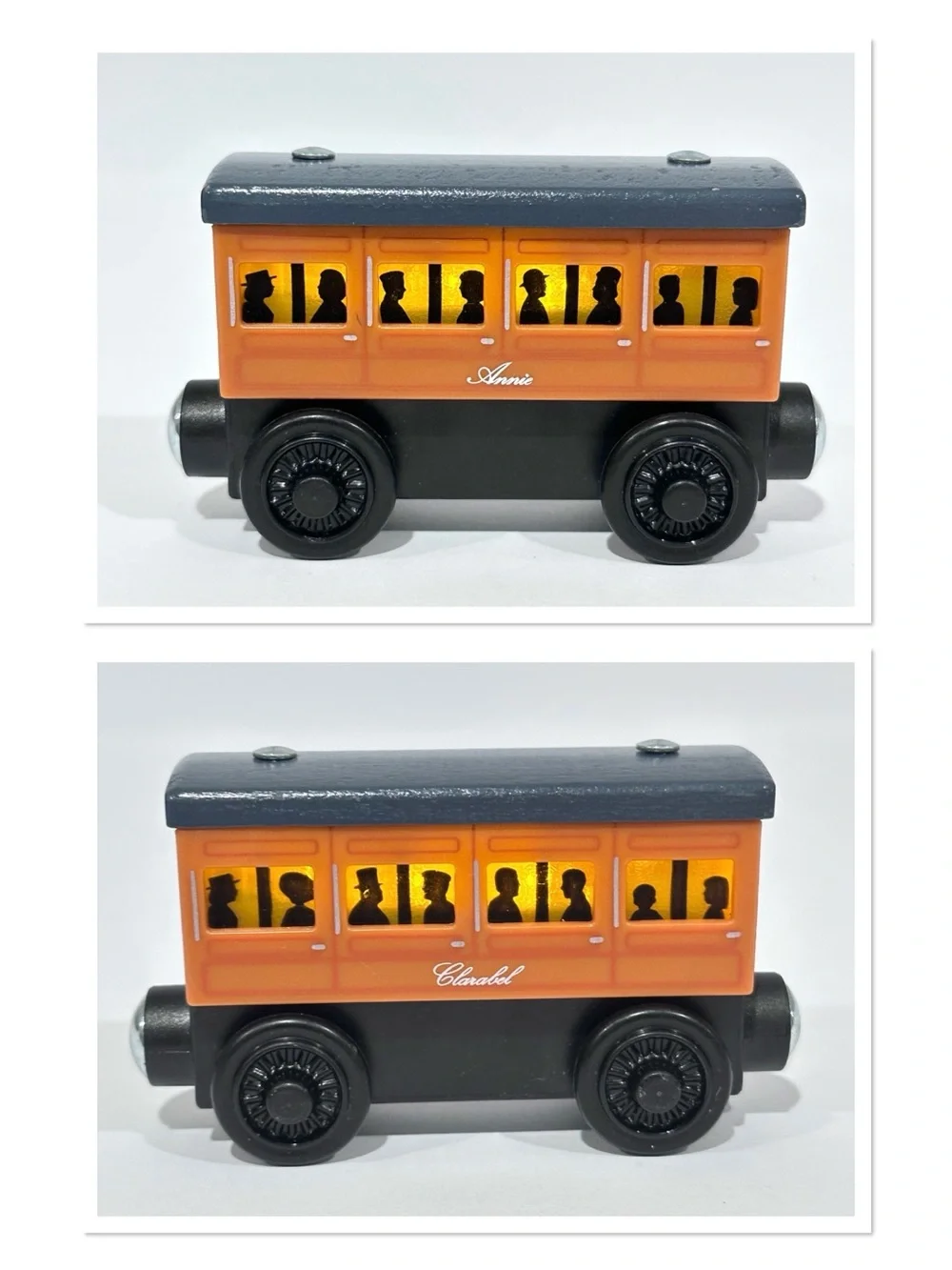 Thomas & Friends Light Up Reveal Annie & Clarabel Wooden Railway